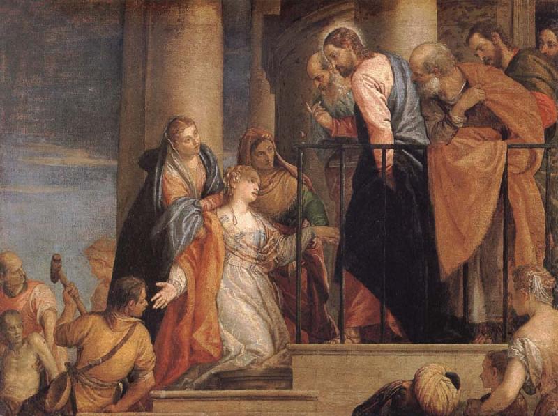 VERONESE (Paolo Caliari) Raising of the youth of Nain